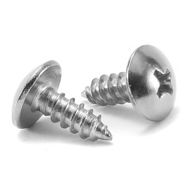 #8 x 1/2" Wood Screw 100Pcs Truss Head Phillips 18-8 (304) Stainless Steel Fast Self Tapping Screws by SG TZH