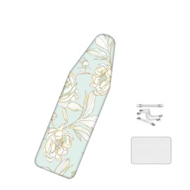 yazilan Ironing Board Cover with Drawstring Fastening, Easy to Adjust, Easy to Replace The Ironing Board with a Beautiful Cover, Large Size (61.8x22.8 inches)