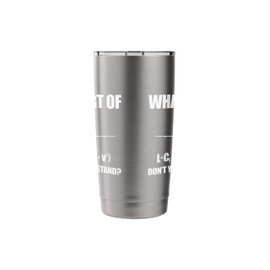 WHAT PART OF LIFT FORMULA DON'T YOU UNDERSTAND Airplane Meme Stainless Steel Insulated Tumbler
