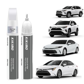 KIKIMO for Toyota Touch Up Paint(Ice Cap(040(Include 2UE/2MQ))), Car Paint Repair Kit for Toyota, 2 In 1 Scratches Repair with Pen Tip and Brush, Color-Matched for Quick & Easy Fix