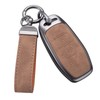 YO&YOYE Compatible with Ford Key Fob Cover with Keychain Leather
