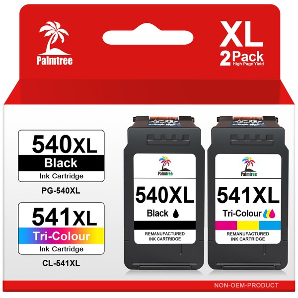 Palmtree 540XL and 541XL Compatible for Canon 540 and 541