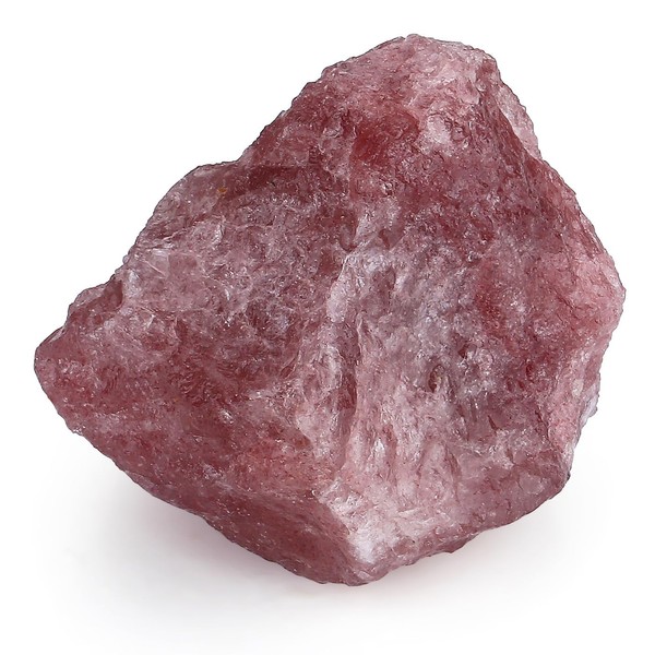 XIANNVXI Cherry Quartz Crystal,1.77-2.17" Raw Crystal Quartz Stone,Natural Healing Crystal