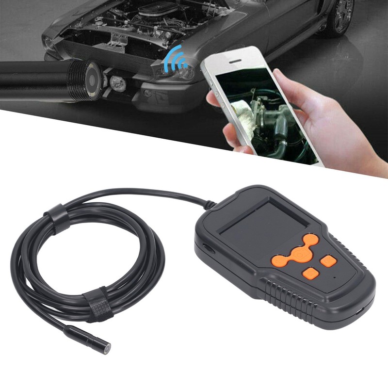 Industrial Endoscope 2.4in IPS Screen Pipeline Inspection Camera Handheld Borescope
