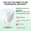 Interdental Brushes, 0.4 mm Ultra Fine, Pack of 30, L-Shaped