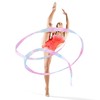 Deshionew 2 PCS Gymnastics Training Ribbon with Dancer Wand, Sparkling