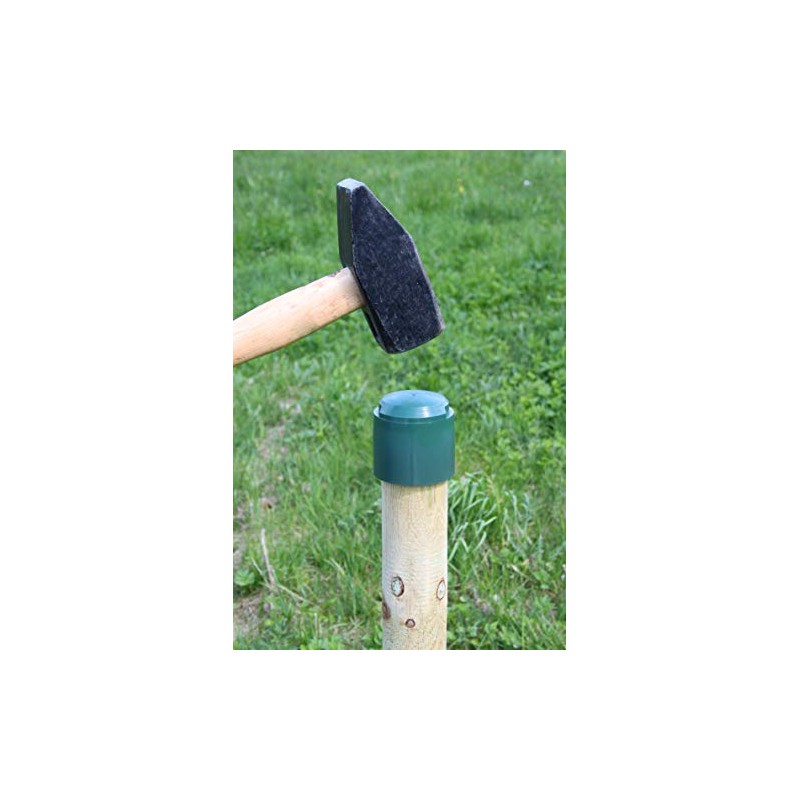 Alberts 211219 Impact Tool for Round Wood Posts Plastic Green