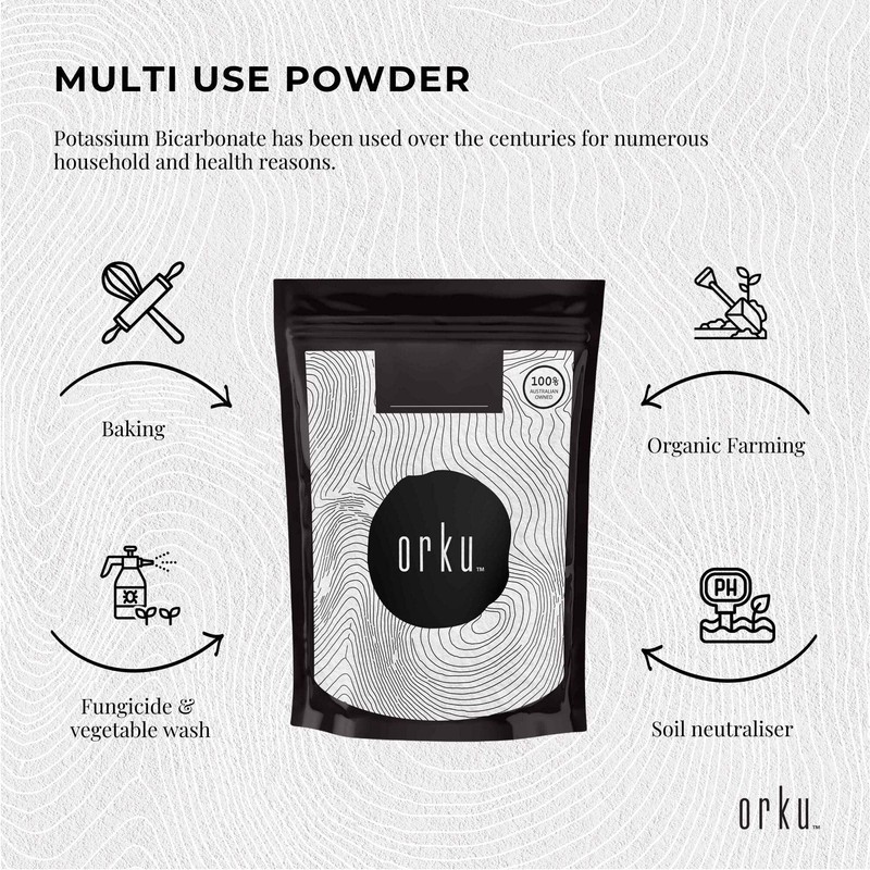 100g Organic Potassium Bicarbonate Powder - Food Grade Pure FCC