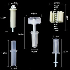 Caishun 10PCS Bifold Door Hardware Sliding Guides Bifold Door Repair Replacement Part Sliding Closet Door Hardware for Repairing Bifold Door Sliding Door Accordion Door