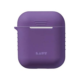 LAUT - Funda de Carga POD para AirPods  Protector Delgado  Goma de Silicona  Fácil Agarre  Antiarañazos (Violeta)                                     