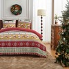 Bonlino Christmas Queen Comforter Set - 4 Pieces Christmas Fluffy