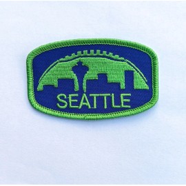 Sneekis Seattle Seahawks Supersonics Mashup Retro Patch - Embroidered Football City Team