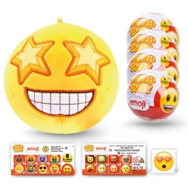 Wyncor Emoji Plush MiraBall Mystery Ball with Stickers & Fidget Toys (4Pack)