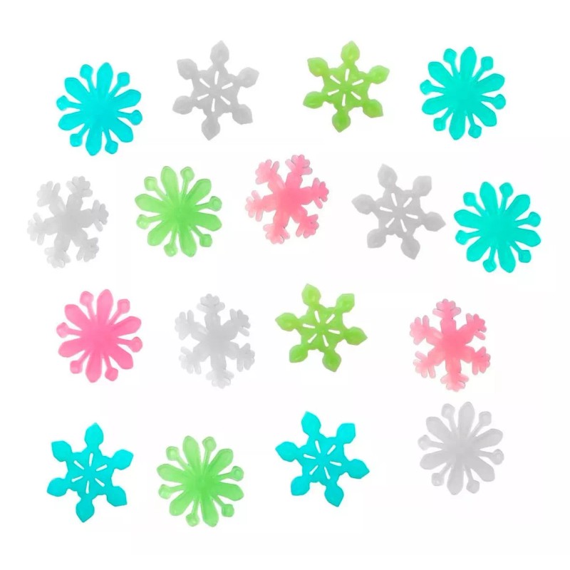 Fluorescent Toys 100 Estrellas Pared Stickers Neon Fosforescente Brilla Noche
