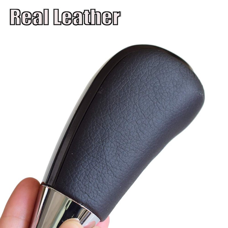 Kakulkomen Automatic Leather Wood Gear Shift Knob for Toyota Land