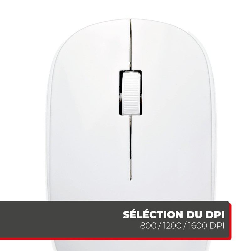 APM France 200023 Wireless Optical Mouse USB White