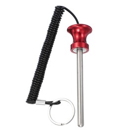 YELARXI Weight Stack Pin, Weight Gym Pin Strength Training Equipment Replacement with Pull Rope, 0.3 x 3.9 Inch Fit for Commercial Home Gym Club Machine Accessories (Red)