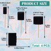 Pndeyo 4pcs 4 Sizes Foam Paint Brushes, Sponge Paintbrushes with