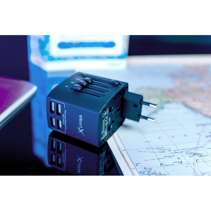 XLayer International Travel Adapter Worldwide Universal USA UK England Australia