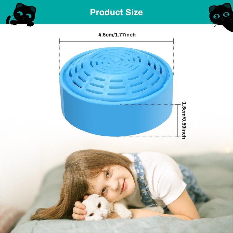 4-Pack Cat Water Fountain Replacement Filter for 2.0L/67oz Automatic Dog