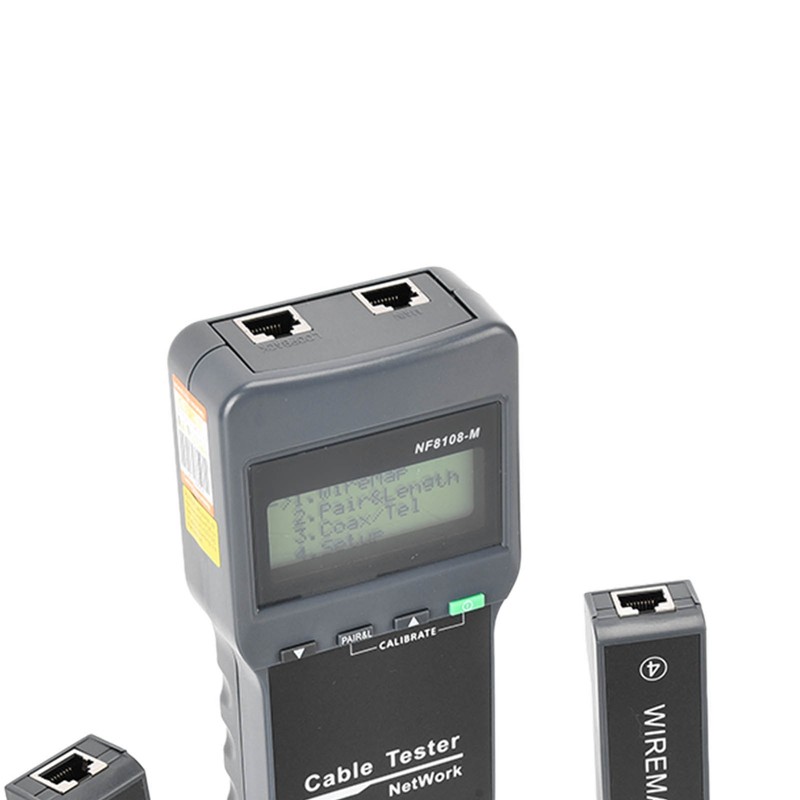 F‑8108‑M LCD Display Network Cable Length Tester Cable Wire Fault