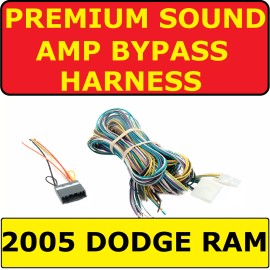 METRA 05 DODGE RAM INFINITY CAR STEREO RADIO PREMIUM SOUND ADAPTER AMP BYPASS HARNESS