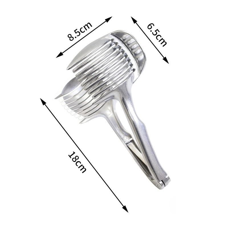 Kitchen Gadget Handy Onion Holder Potato Tomato Slicer Vegetable Fruit