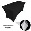 pod linen spandex stretch cover tablecloth for 4ft foot table
