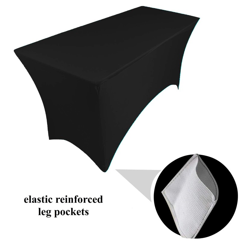 pod linen spandex stretch cover tablecloth for 4ft foot table