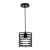 Capaaobc 1 Light Black Hanging Pendant Light Fixtures, Adjustable Black