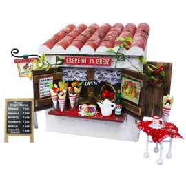 ビリー 手作りドールハウスキット コテージキット クレープ屋 8722