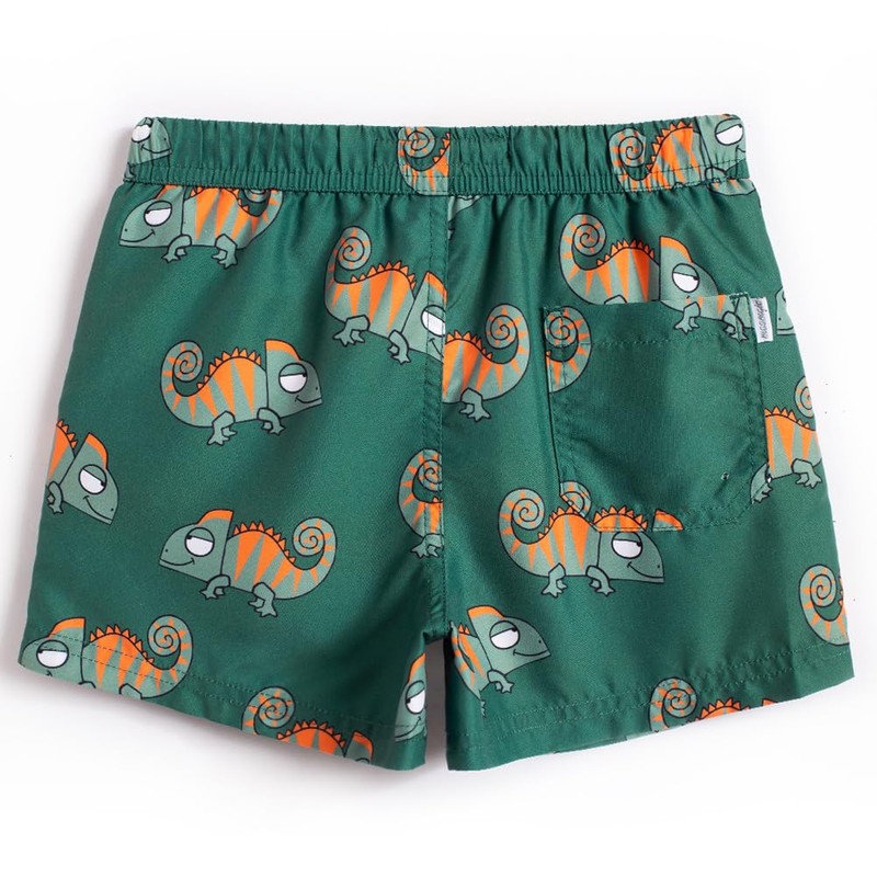 MaaMgic Small Boys' Swimming Shorts Quick-Drying Board Shorts with Mesh