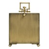 NIKKY HOME Small Gold Table Clock, Silent Non-Ticking Classic Battery