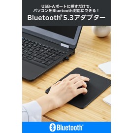 ELECOM Bluetooth USB Adapter Bluetooth 5.3 Compatible Compact Bluetooth Low Energy Compatible for Windows 11/10/8.1 Made in Japan LBT-UAN06C2/EC