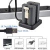 GoHonor Dual Ring Battery Charger Station For Spotlight Cam Video