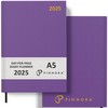 Pinnora Diary 2025 A5 Day Per Page, Mauve Year Planner