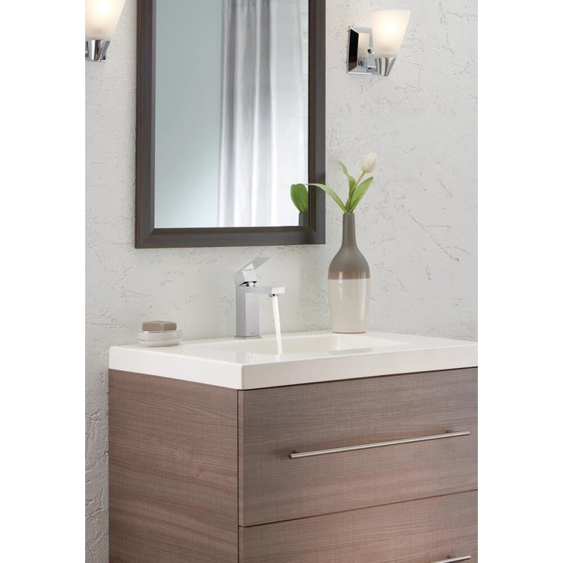 Delta Faucet Modern Single Hole Bathroom Faucet, Chrome Single Handle