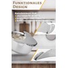 Menz Pasta Strainer Diameter 26 cm Stainless Steel Extra Flat