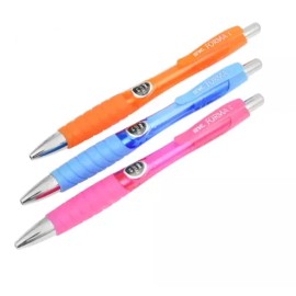 Inc. Forma Retractable Ball Point Pens 1.0 mm,  Pack of 3 (Blue Ink)