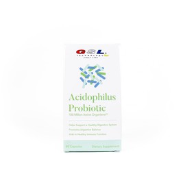 Acidophilus Probiotic | 100 Million Active Organisms | Dietary Supplement for Gut Health | Made in The USA | 2 Pack of 60 Count (120 Capsules Total)