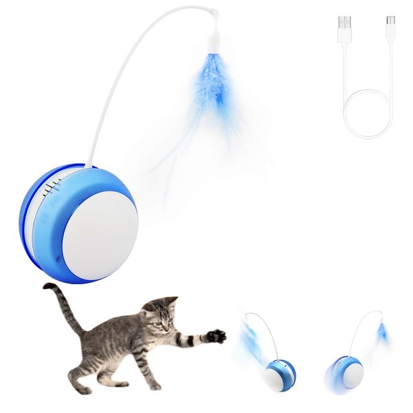 EFYUE Cat Ball Toy Interactive Cat Toy Moving Cat Toy
