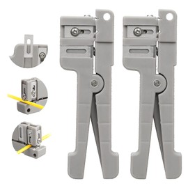 BAOSHLA (2pcs) 45-162 fiber optic coaxial bundle tube stripper pliers 0-3.2mm Coax Cable Stripper Fiber Optical Buffer Tube Jack Stripping loose tube stripper with spare blade