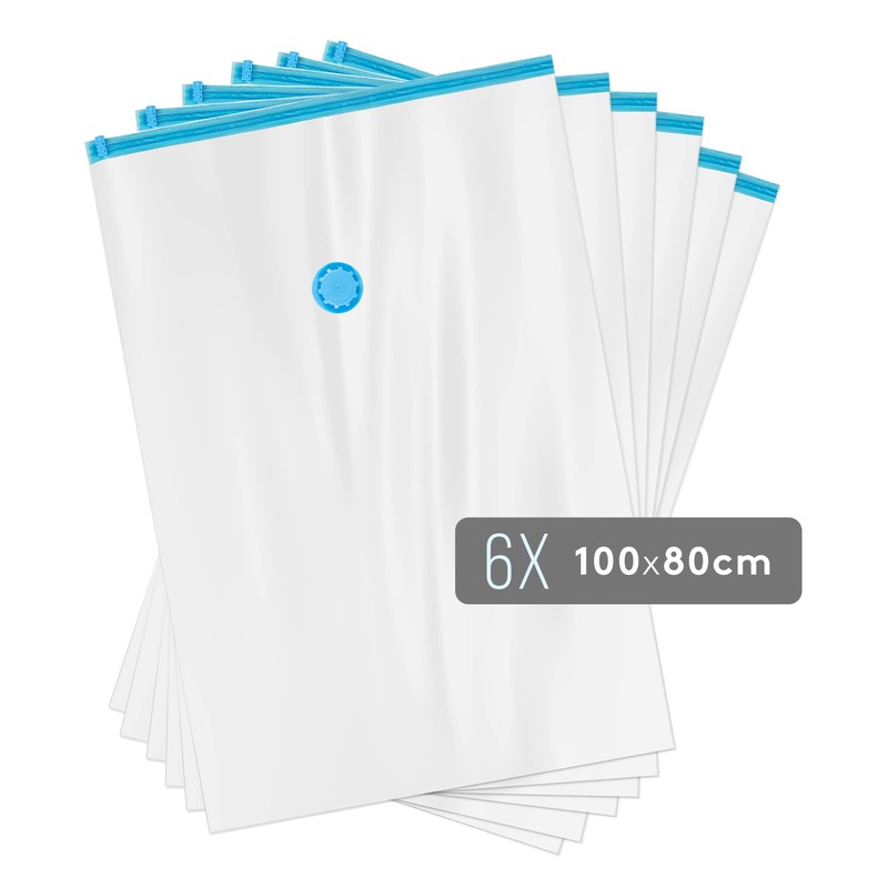 Kronenburg 6 Piece Vacuum Storage Bag 100 x 80 CM
