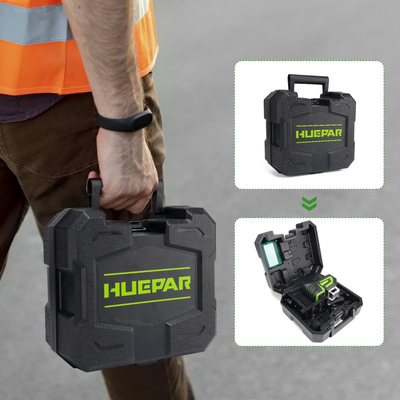 Huepar Self Leveling Laser Level Green Cross Line Laser with
