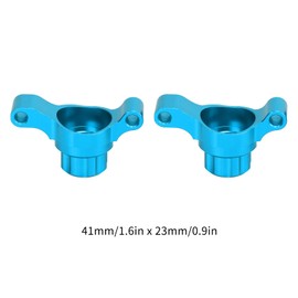 Aluminum Rear Steering Cup, Aluminum Alloy Rear Knuckle Arm Steering Cups Upgrade Parts Accessories for Tamiya TT02 1/10 RC Car (Blue)