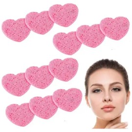 12 Pzas Esponja Exfoliante Limpieza Facial De Celulosa                                                                                                