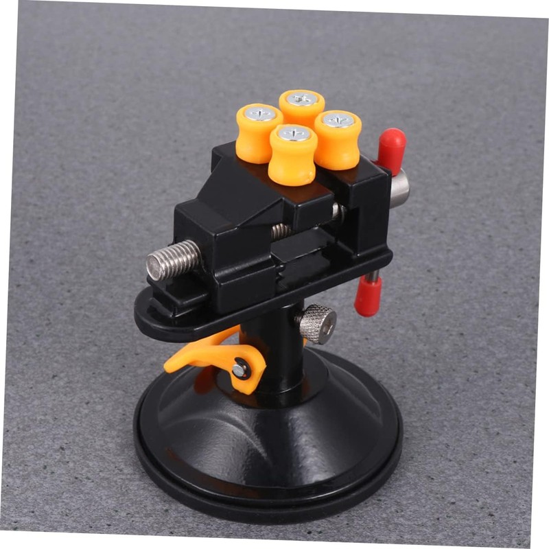 Tofficu Suction Cup Walnut Carving Vise Rotatable Table Clamp for