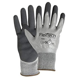 Wells Lamont Gloves Y9290XL FlexTech Glove w/Double NBR/Sandy Nitrile Coating, X-Large, Gray (Pack of 12)