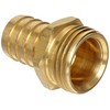 Anderson Metals Brass Garden Hose Fitting, Connector, 1/2" Barb x