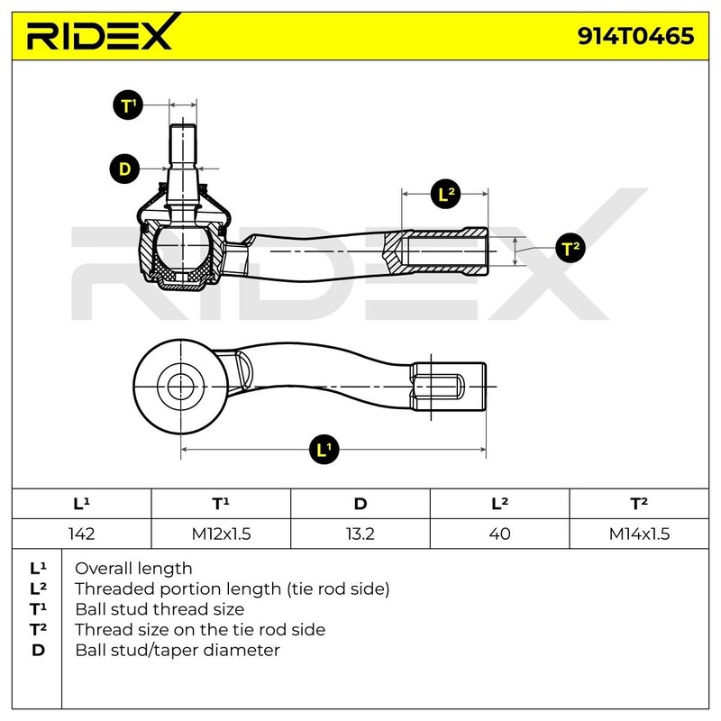 RIDEX Tie rod end
